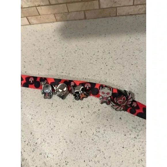 Disney Pin Accessory - Lanyard - Mouseketeer Ear Hat Lanyard‎ with pins db - Picture 2 of 3